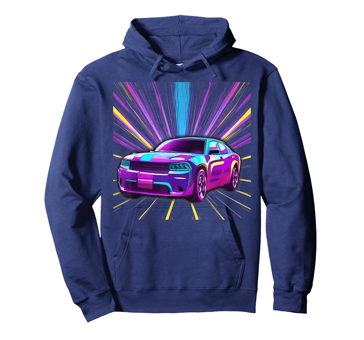 Cool Purple Muscle Car Exotic Race Sports Racing Graphic T-Shirt