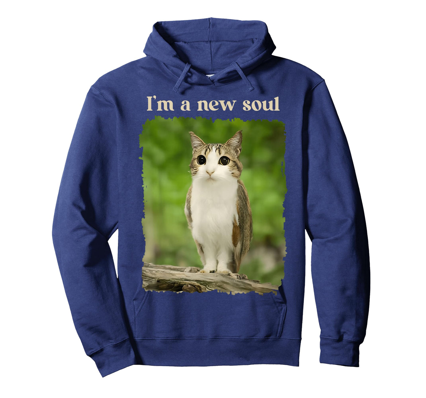 Im A New Soul Cat Cute Owl Cat Hybrid Funny Animal Meme T-Shirt