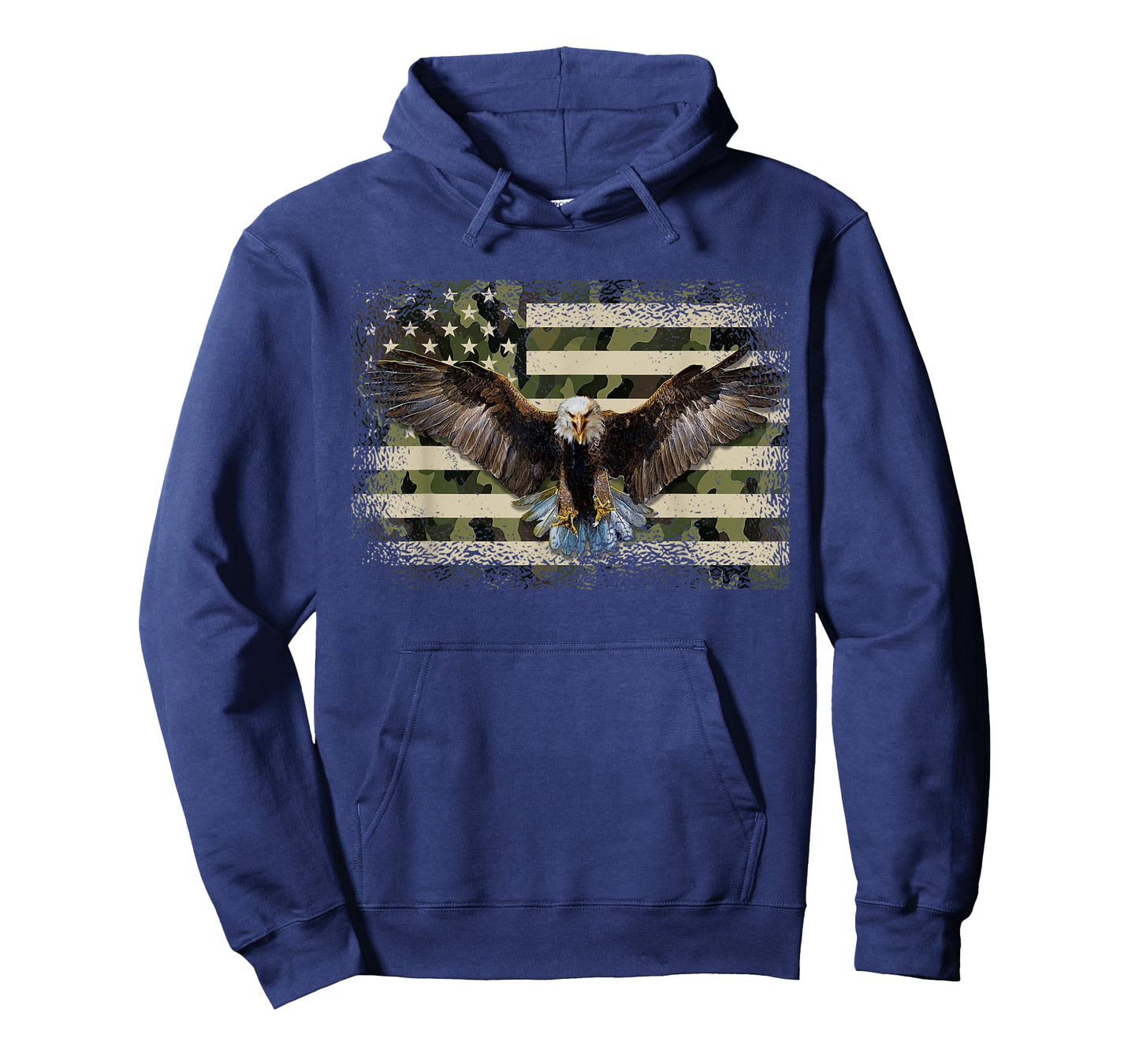 Camouflage American Flag USA Patriotic Eagle 4th Of July T-Shirt