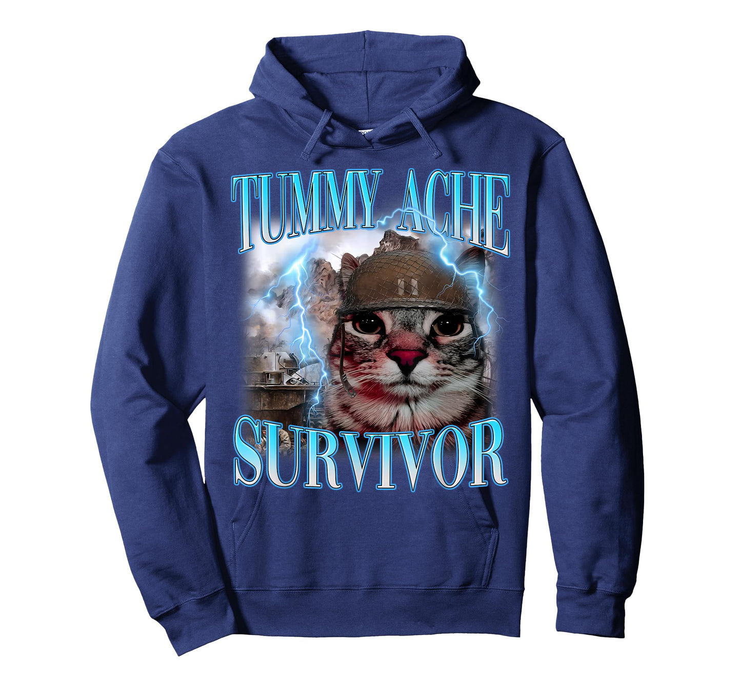 Tummy Ache Survivor Shirt Funny Meme Shirt Funny Cat Humor T-Shirt