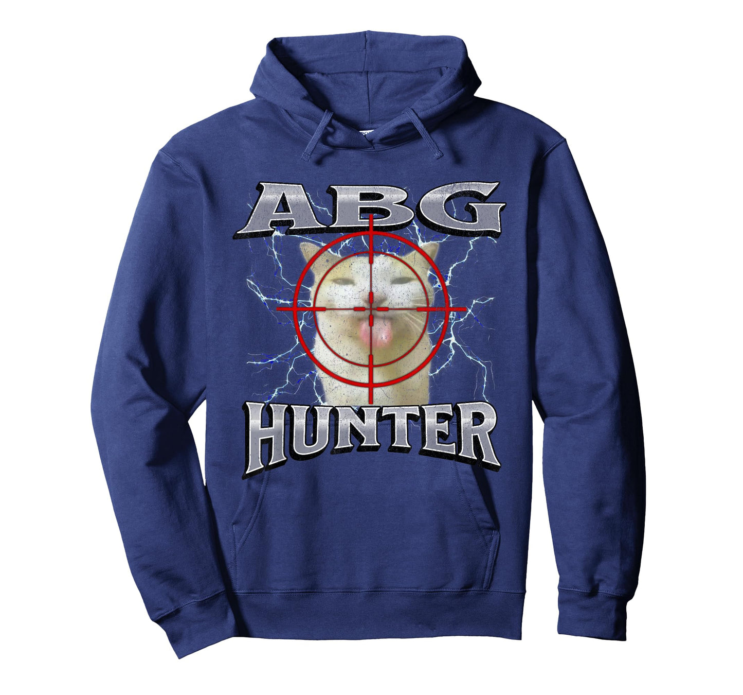 ABG Hunter Funny Offensive Cat Meme Bootleg Graphic T-Shirt for Men Women