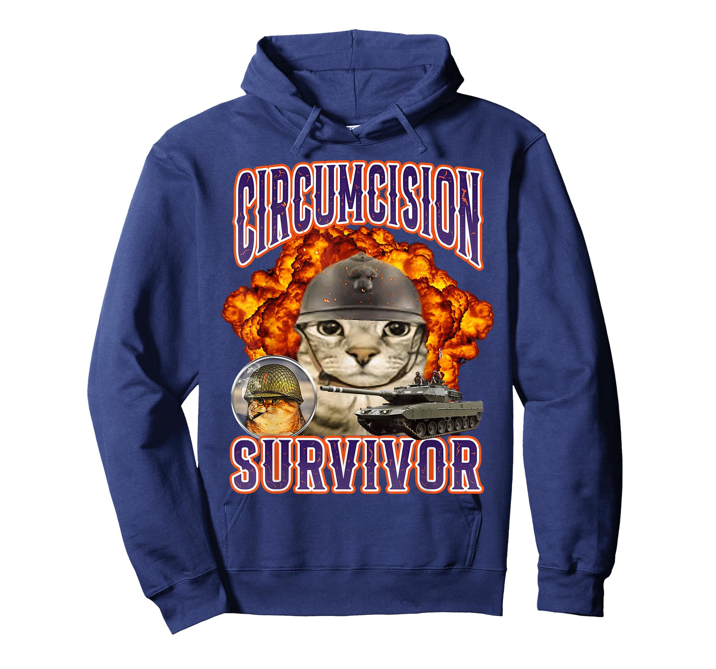 Circumcision Survivor Cat Meme Funny T-Shirt