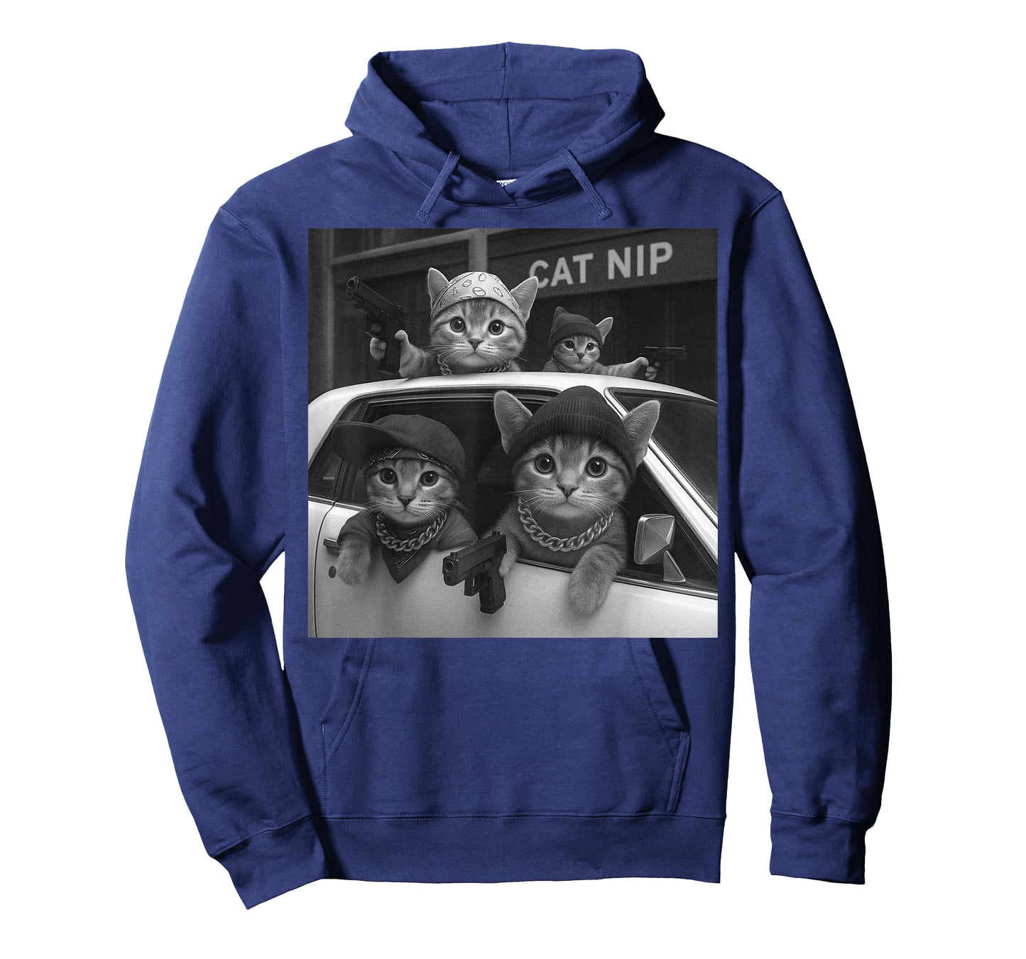 Cat Gang Vintage Funny Kitty Gangster Meme T-Shirt