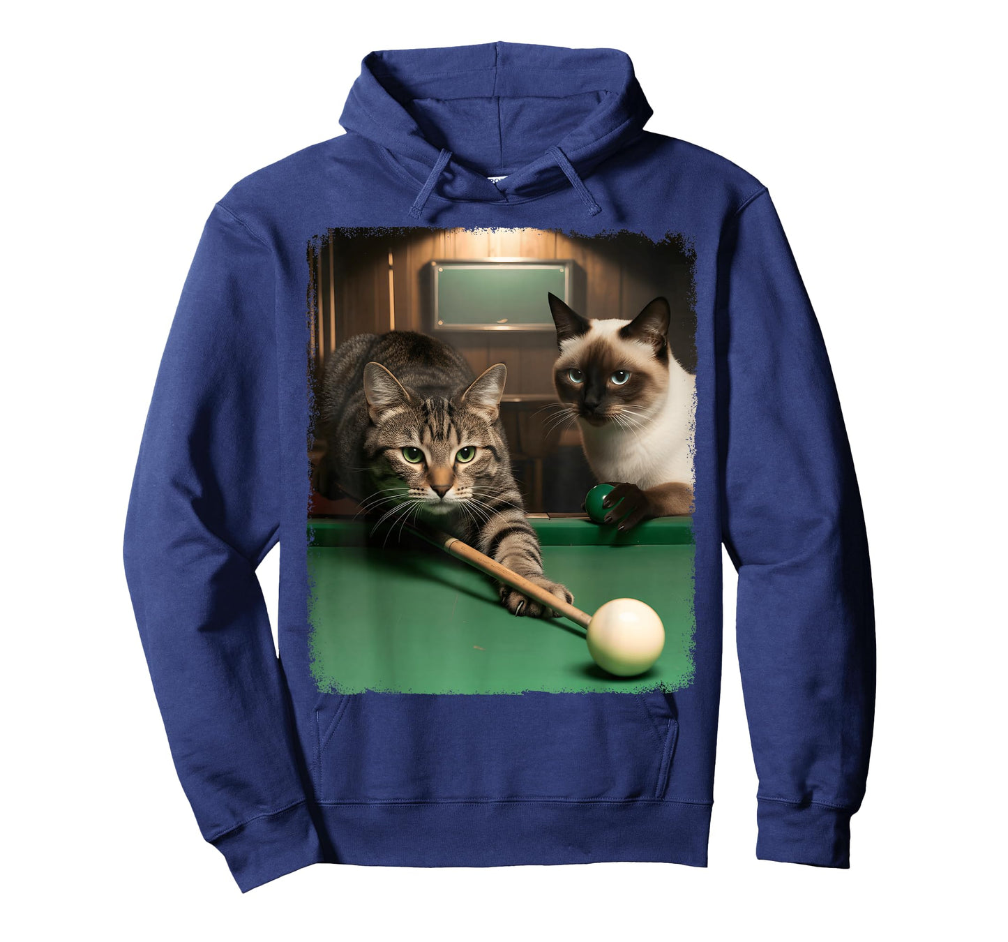 Funny Cats Kitten Pool Game Billiard Lover Art Design T-Shirt