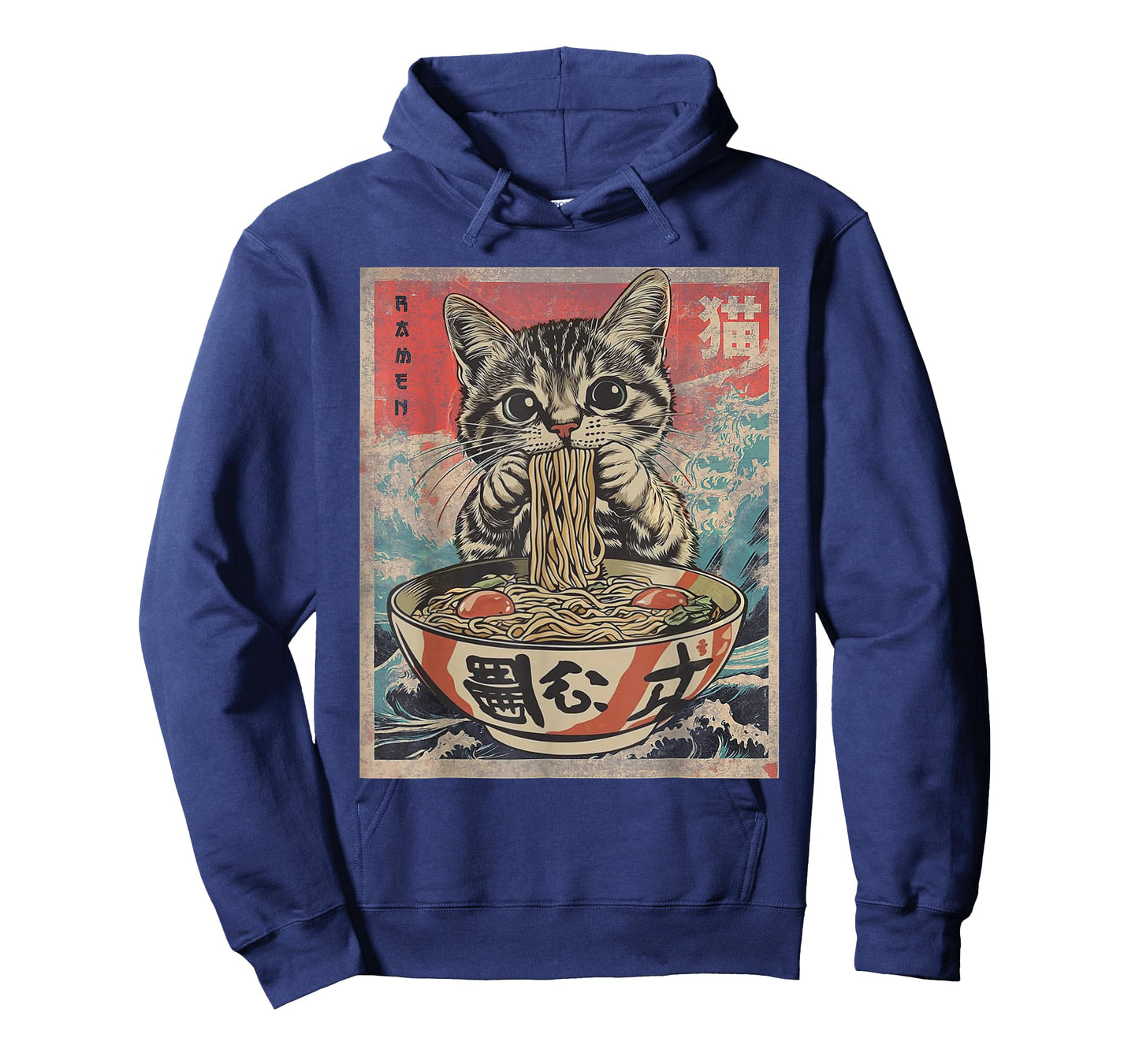 Funny Cat Ramen Noodles Kawaii Anime Manga Japanese Food T-Shirt