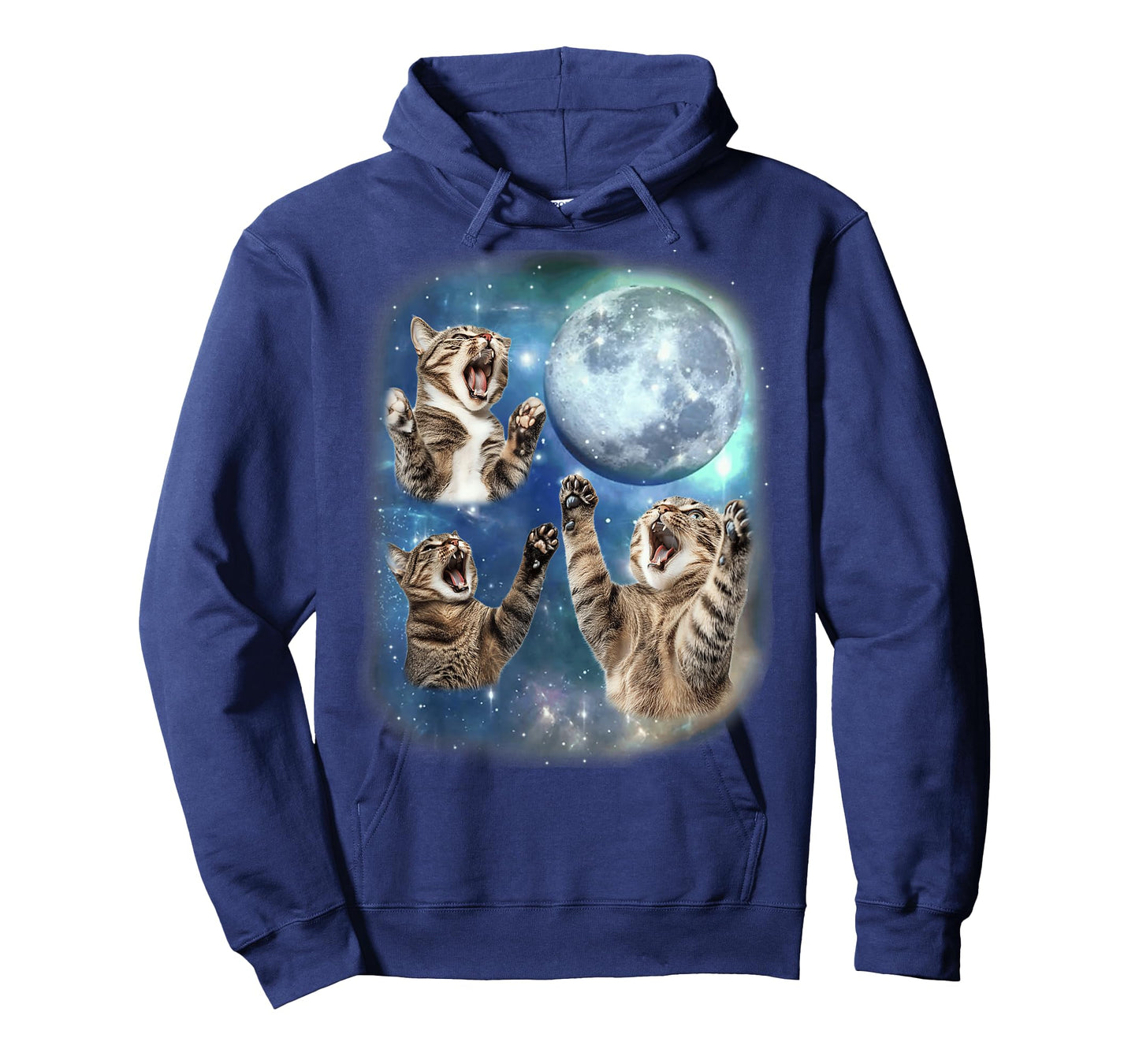 Cat Tees Three Cat Moon 3 Cute Cats Kitten Graphic Funny T-Shirt