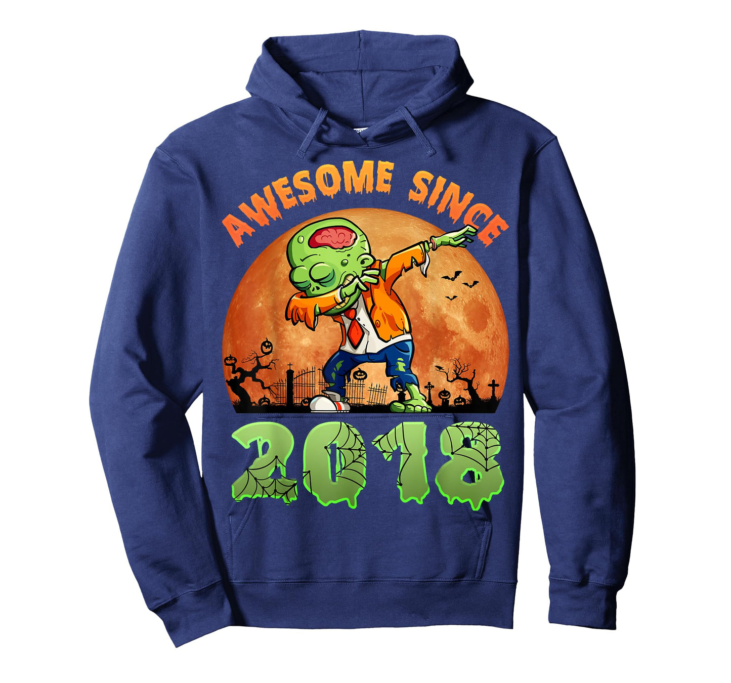 6th Birthday Halloween 6 Years Old Zombie Awesome Since 2018 T-Shirt