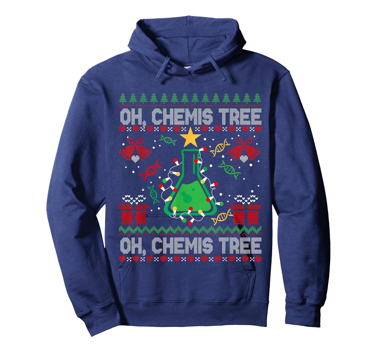 Ugly Oh Chemistree Christmas Chemistry Teacher Science Xmas T-Shirt