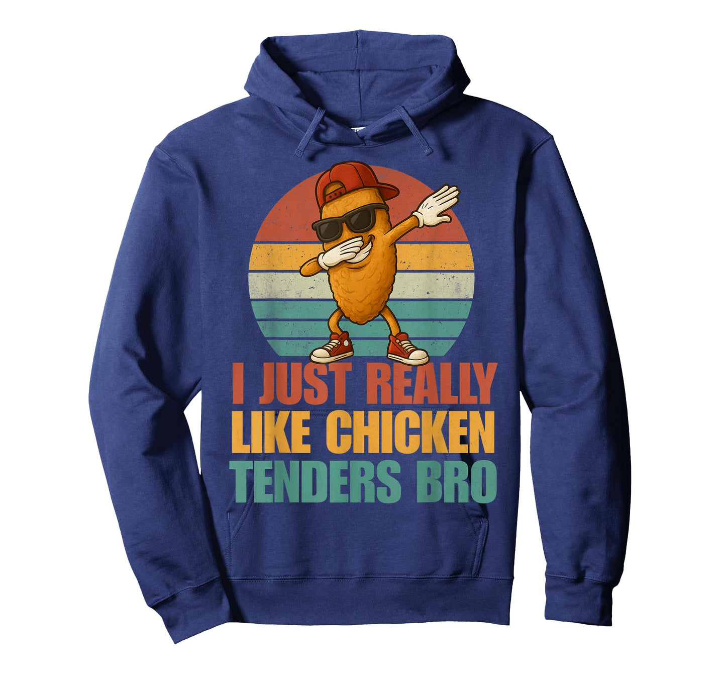 Funny Dabbing Chicken Tenders Bro Boys Kids Retro Fast Food T-Shirt
