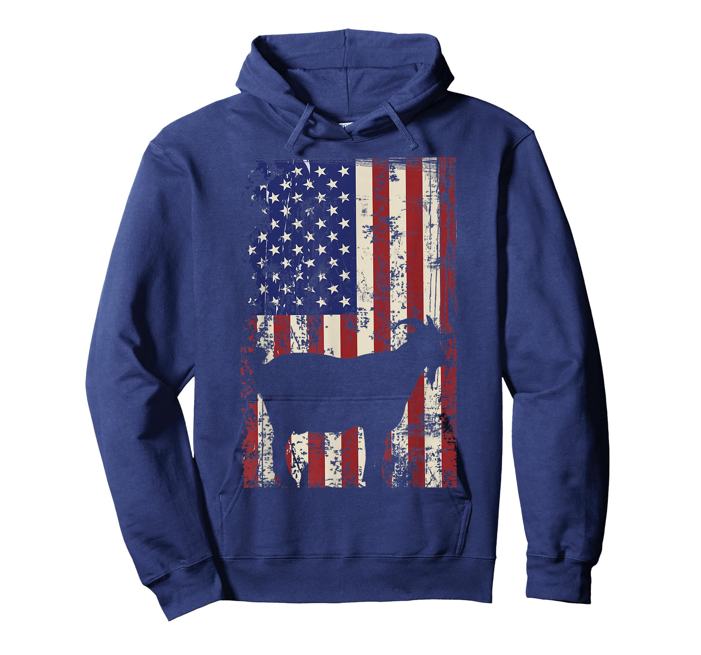 Patriotic Goat 4th of July American Flag T-Shirt