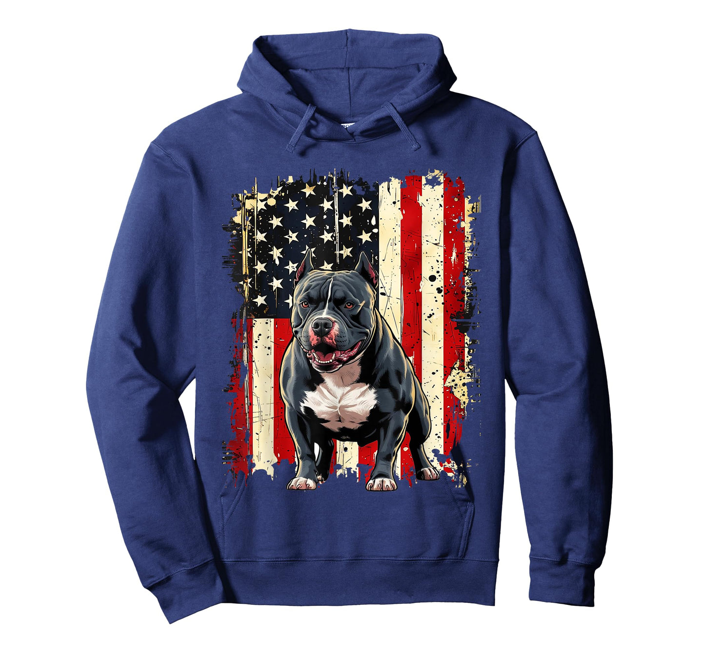 American Flag Dog Pitbull T-Shirt