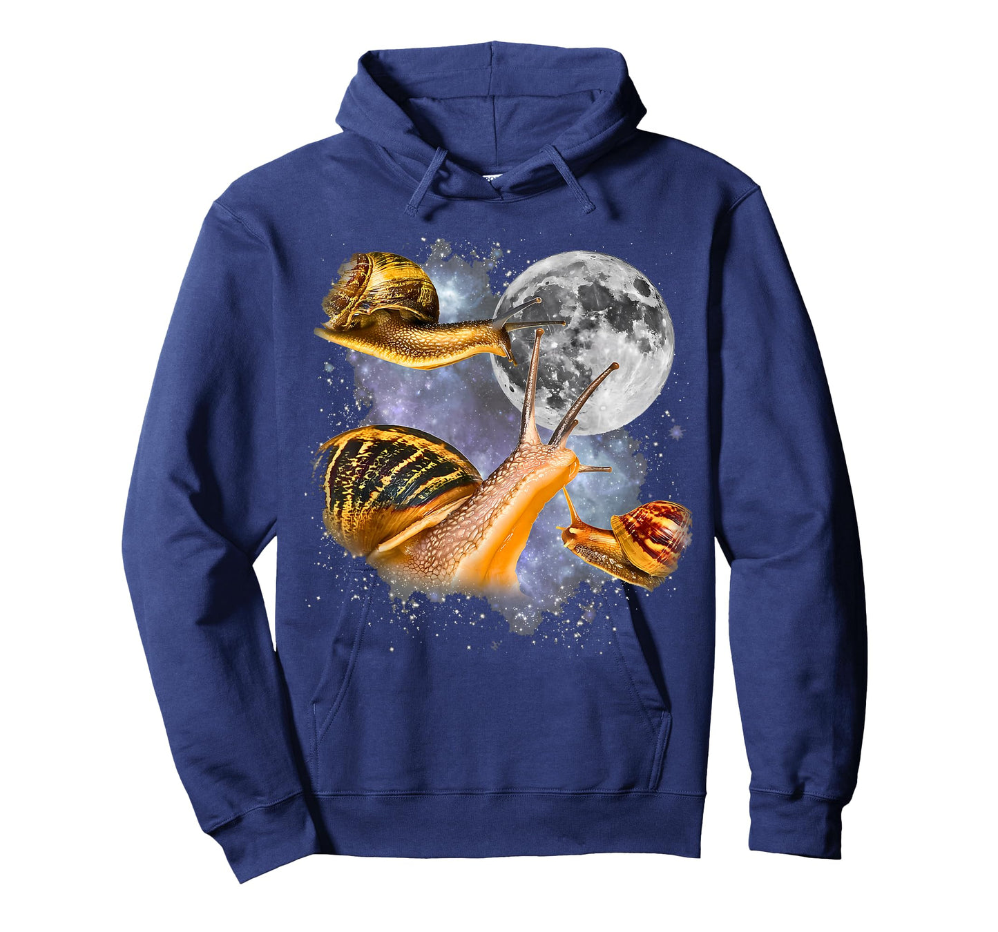 Vintage 90s Three Snail Howling at The Moon Animal Lovers T-Shirt
