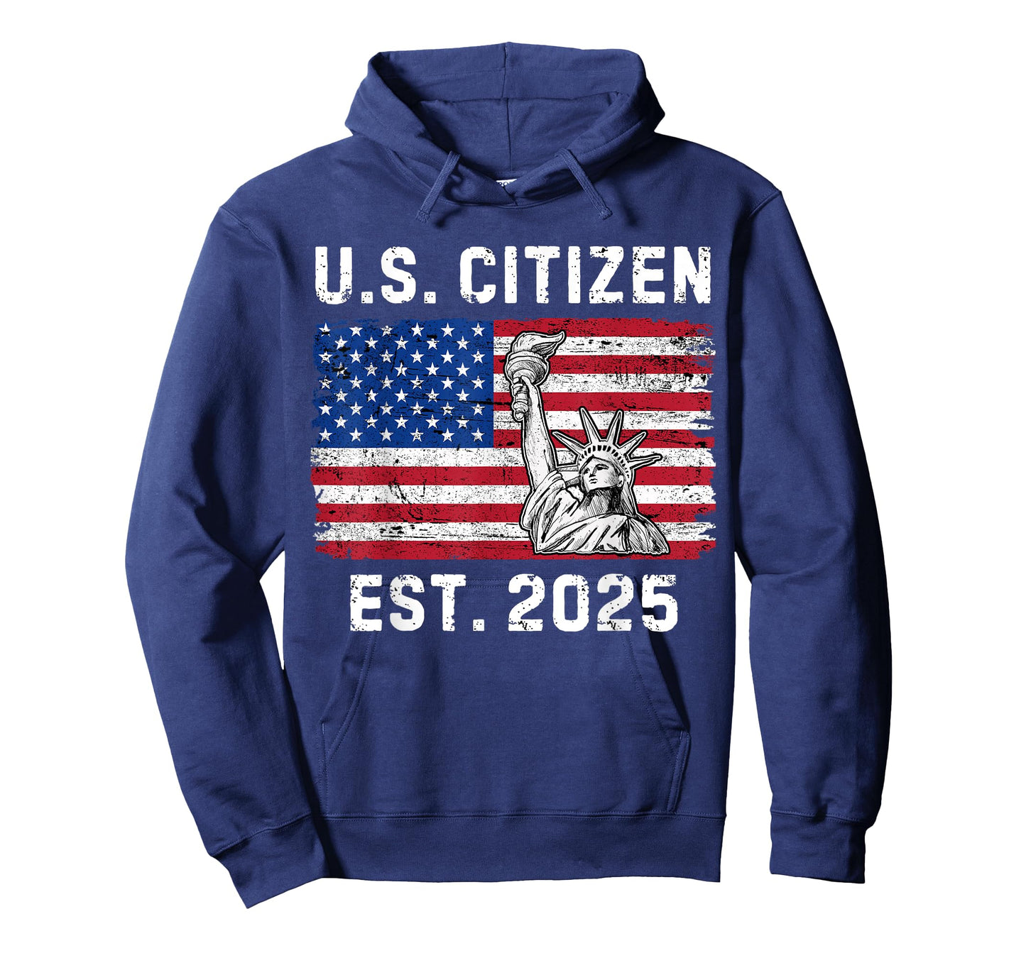 US Citizen Est 2025 Proud New American Citizenship Vintage T-Shirt