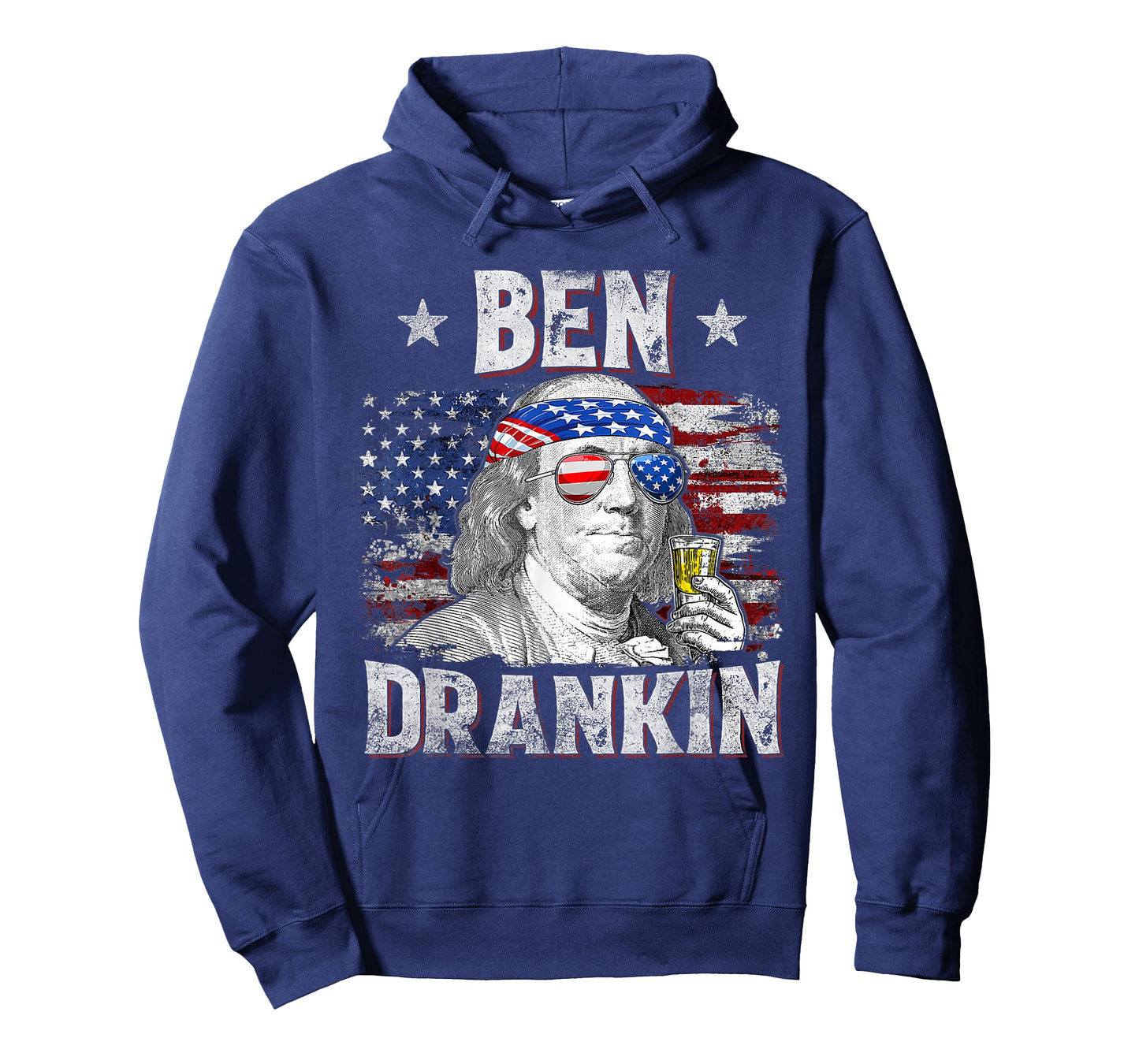 Ben Drankin Beer 4th of July Funny Patriotic USA Men Women T-Shirt