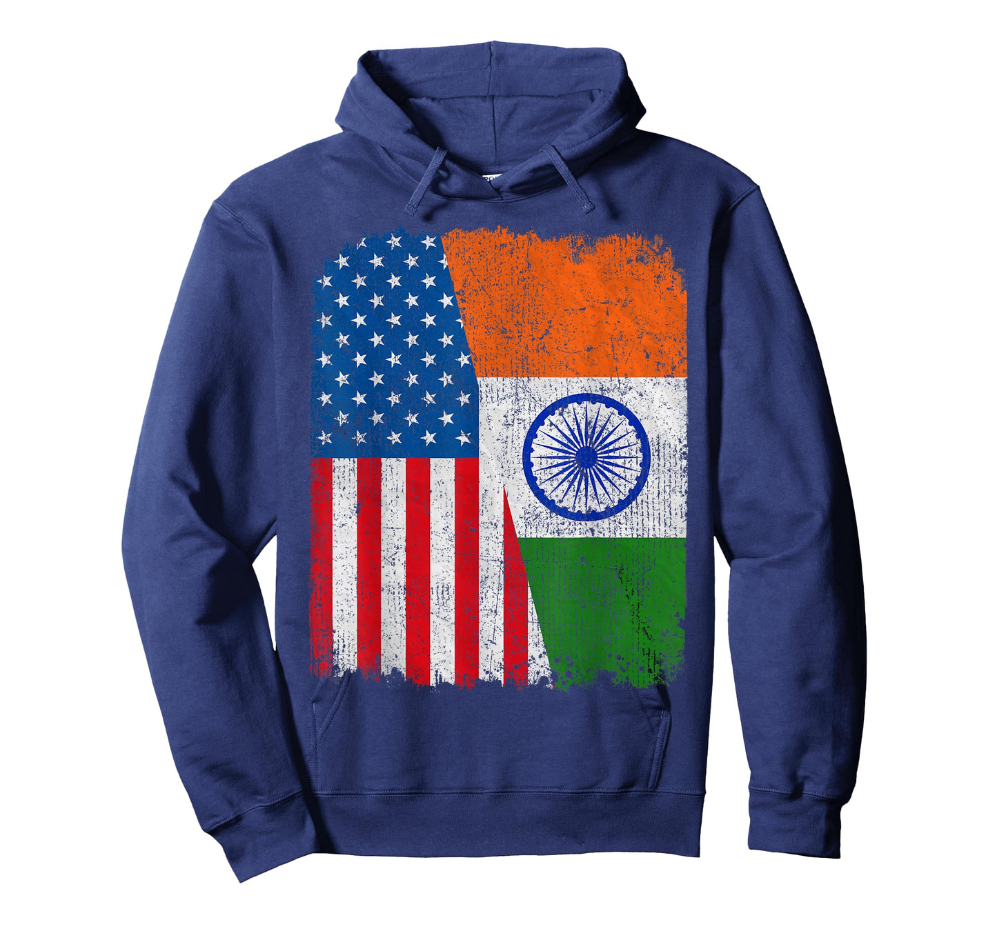 Indian American Flag Half USA India Root Proud T-Shirt