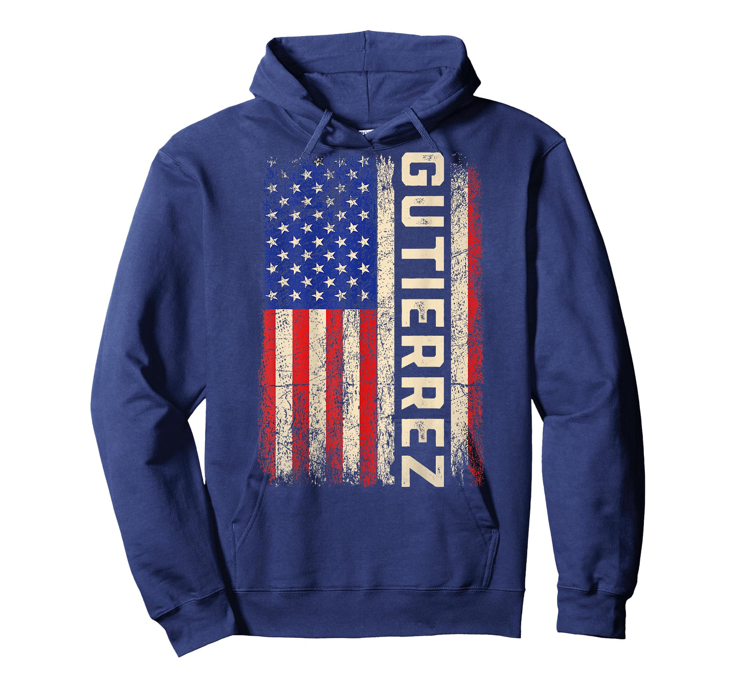 Gutierrez Last Name - Gutierrez Name American Flag (Back) T-Shirt