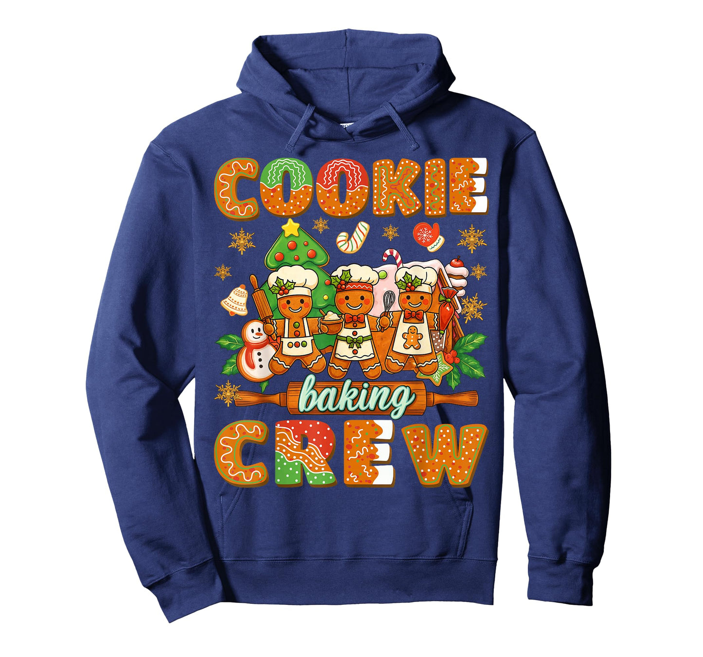 Christmas Cookie Baking Crew Gingerbread Man Xmas Baker Kids T-Shirt