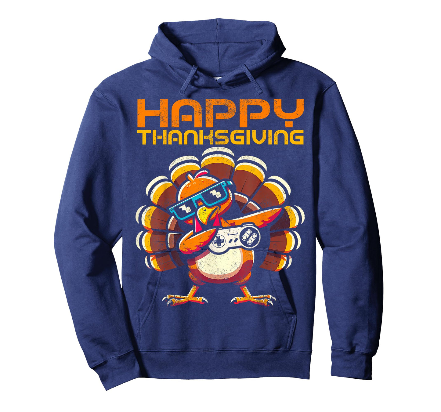 Happy Thanksgiving Dabbing Gamer Turkey Kids Boys Girls Men T-Shirt