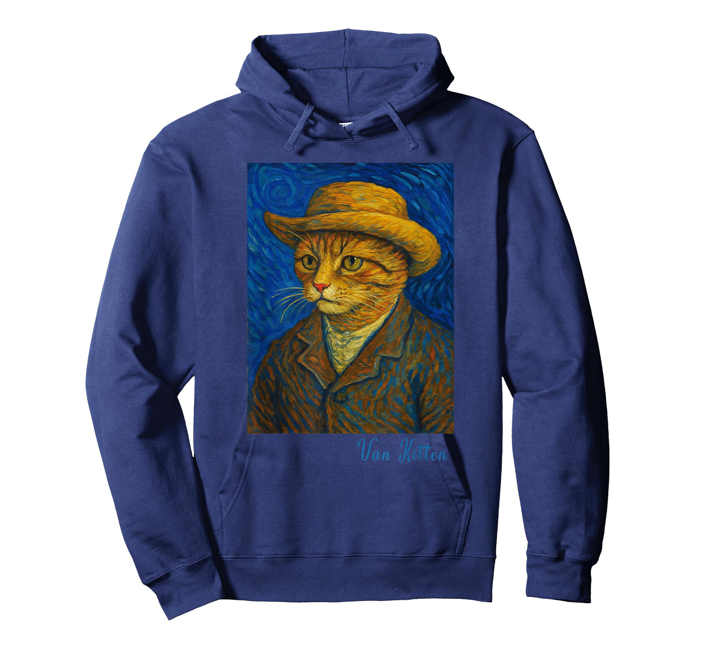 Van Gogh Cat Kitten Lover Self Portrait Artist Style T-Shirt