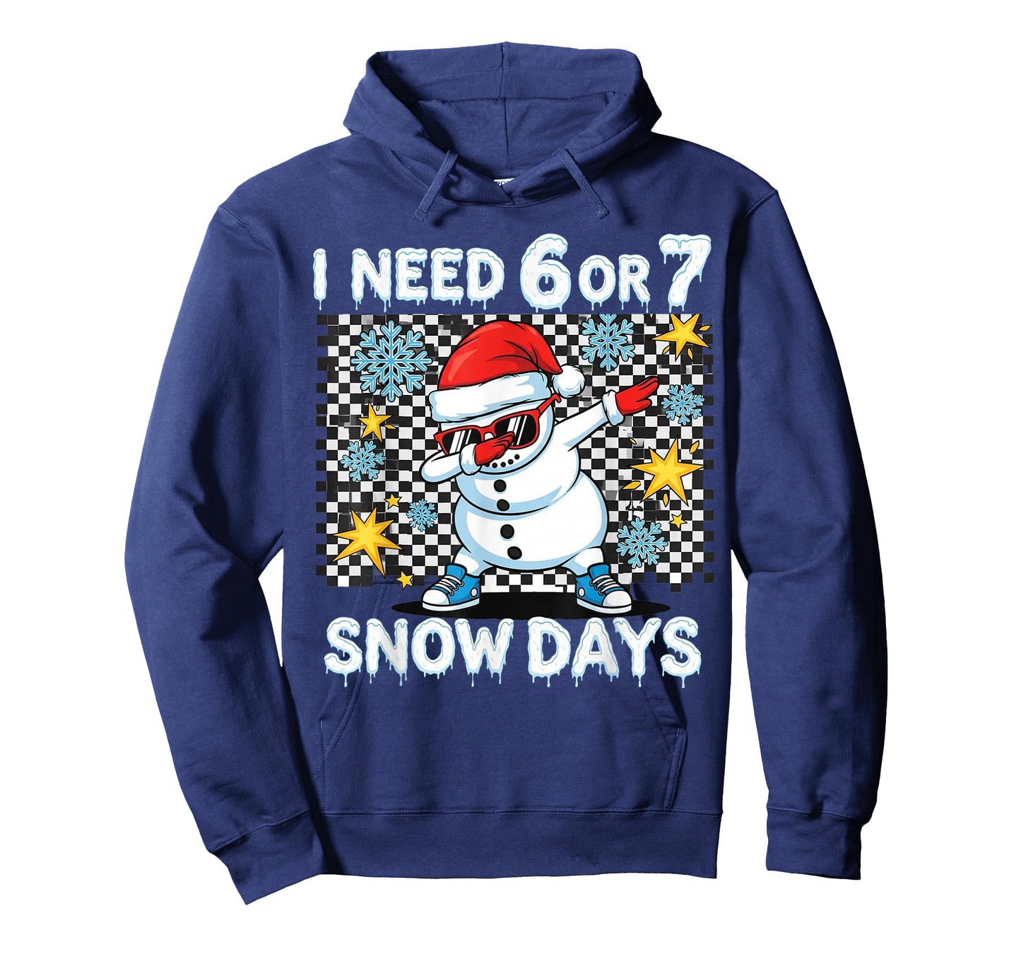 I Need 6 or 7 Snow Days Dabbing Six Seven Xmas T-Shirt