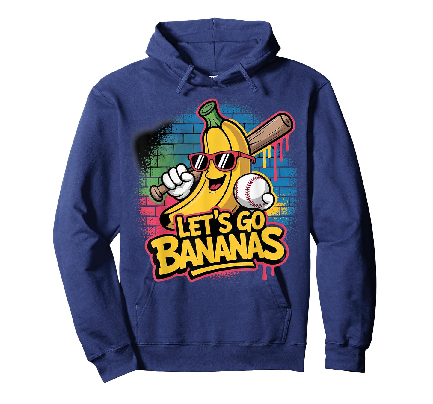 Funny Banana Let's Go Bananas Baseball T-Shirt