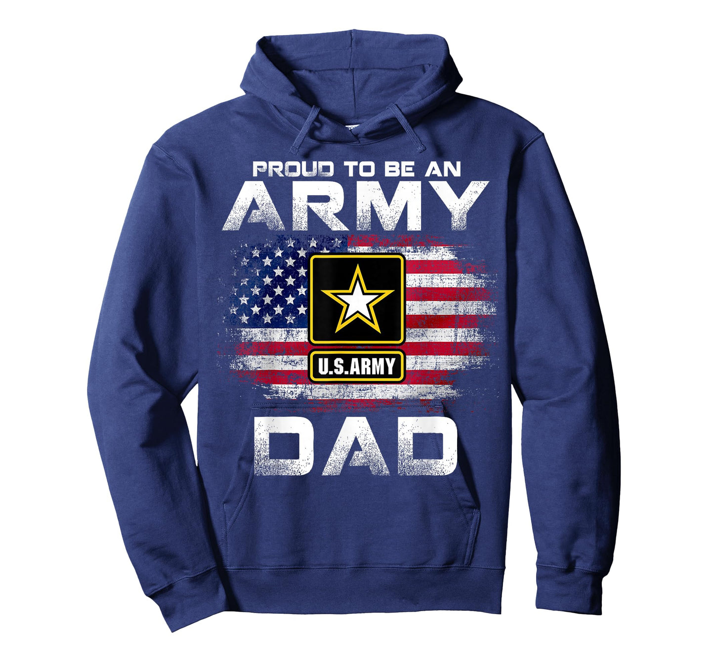 Proud to Be an Army Dad with American Flag Gift Veteran T-Shirt