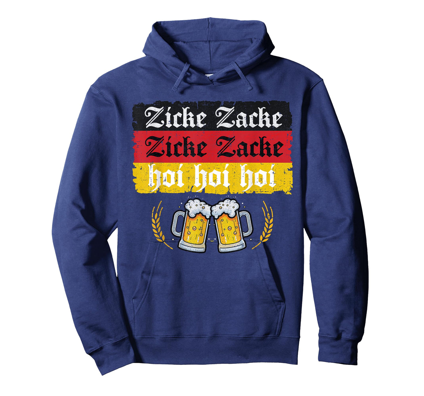 Zicke Zacke Hoi Oktoberfest German Flag Party Funny T-Shirt
