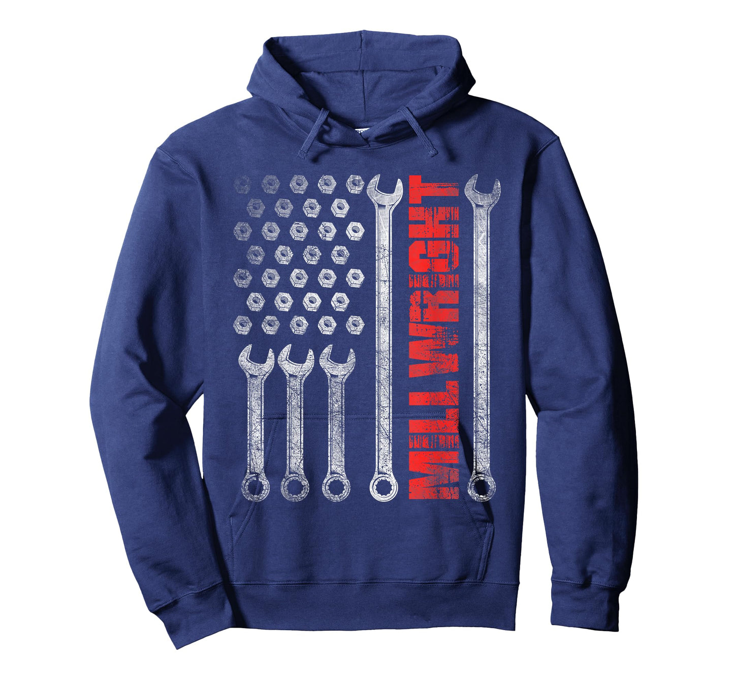 Millwright - Patriotic American Flag Machinist Steel Worker T-Shirt