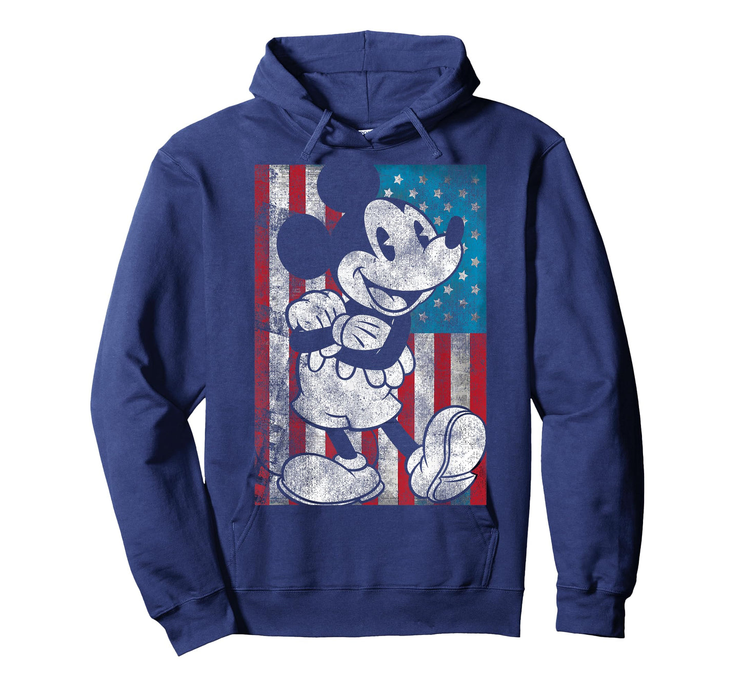 Disney Mickey and Friends 4th of July Vintage Flag Portrait T-Shirt