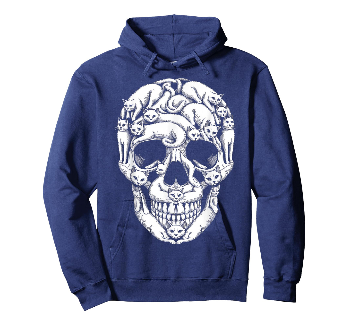 Cat Skull Kitty Skeleton Halloween Goth Punk Girl Teens T-Shirt