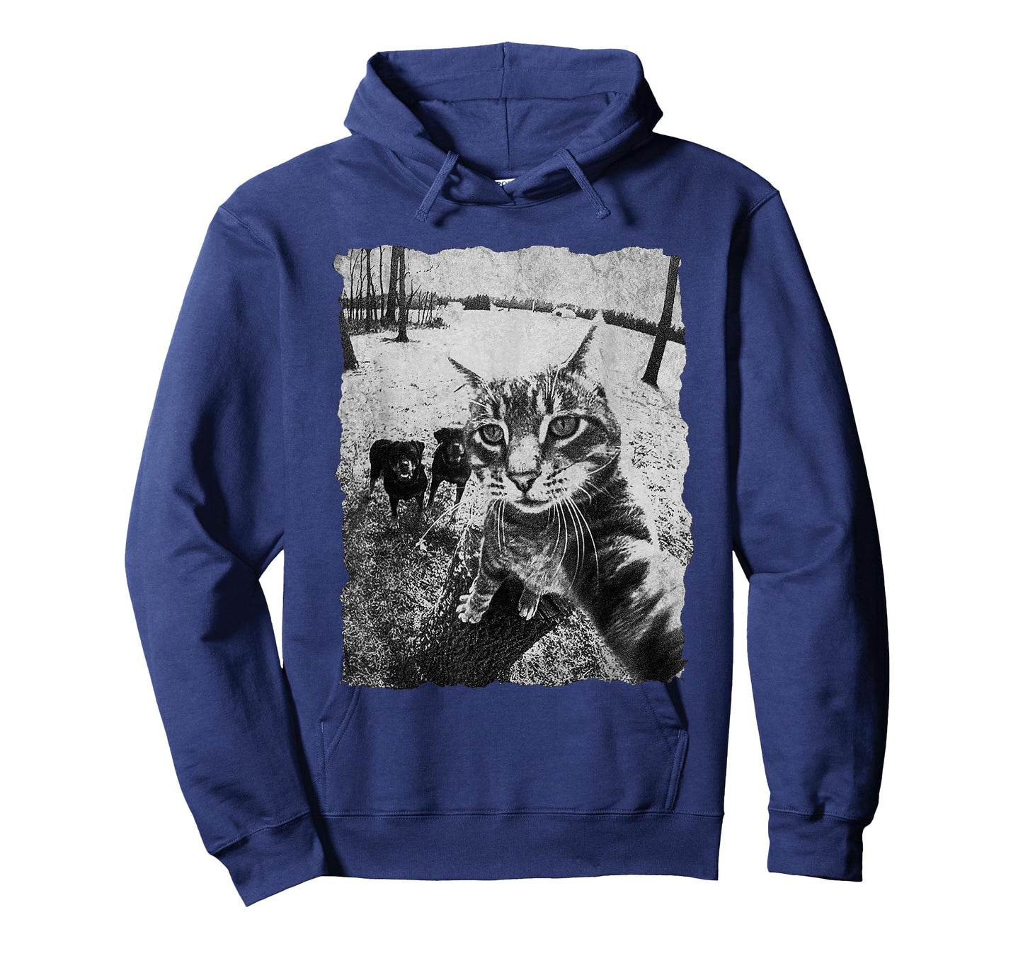 Funny Cat Selfie with Rottweiler, Funny Dog and cat Gangster T-Shirt
