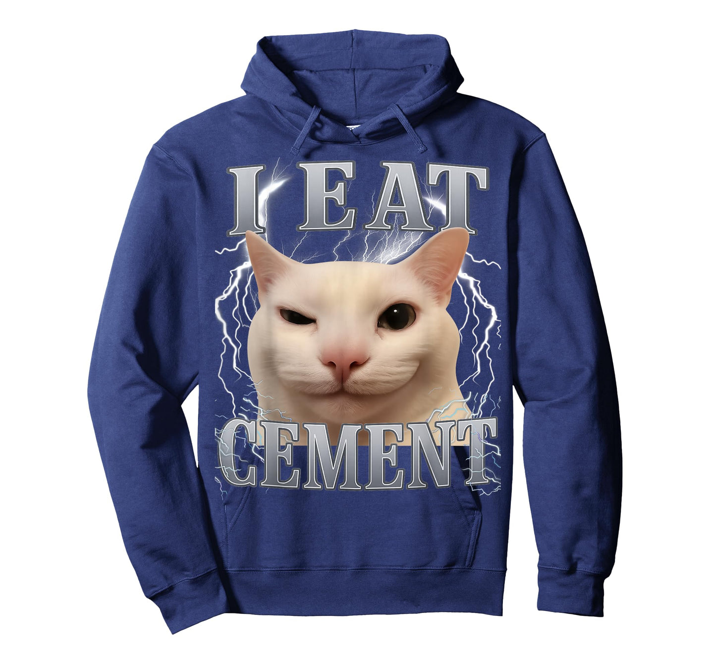 I Eat Cement Silly Cat Meme Funny Men Women Kids Graphic T-Shirt