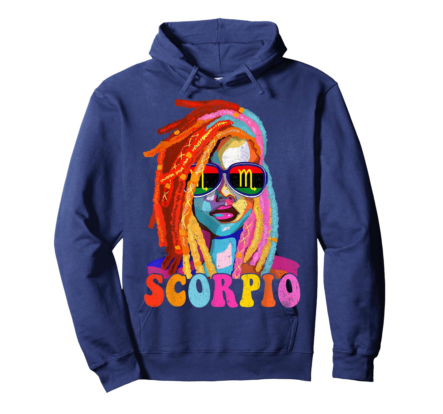 Scorpio Queen African American Loc'd Women Zodiac Sign T-Shirt