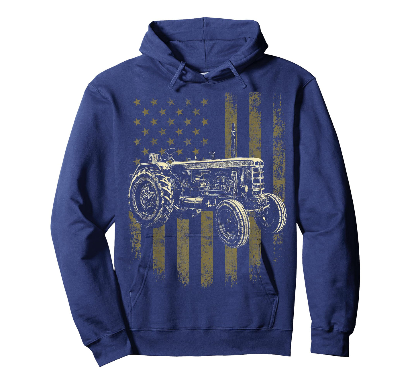 Patriotic Tractor American Flag Tractor Farm Gift Men Women T-Shirt