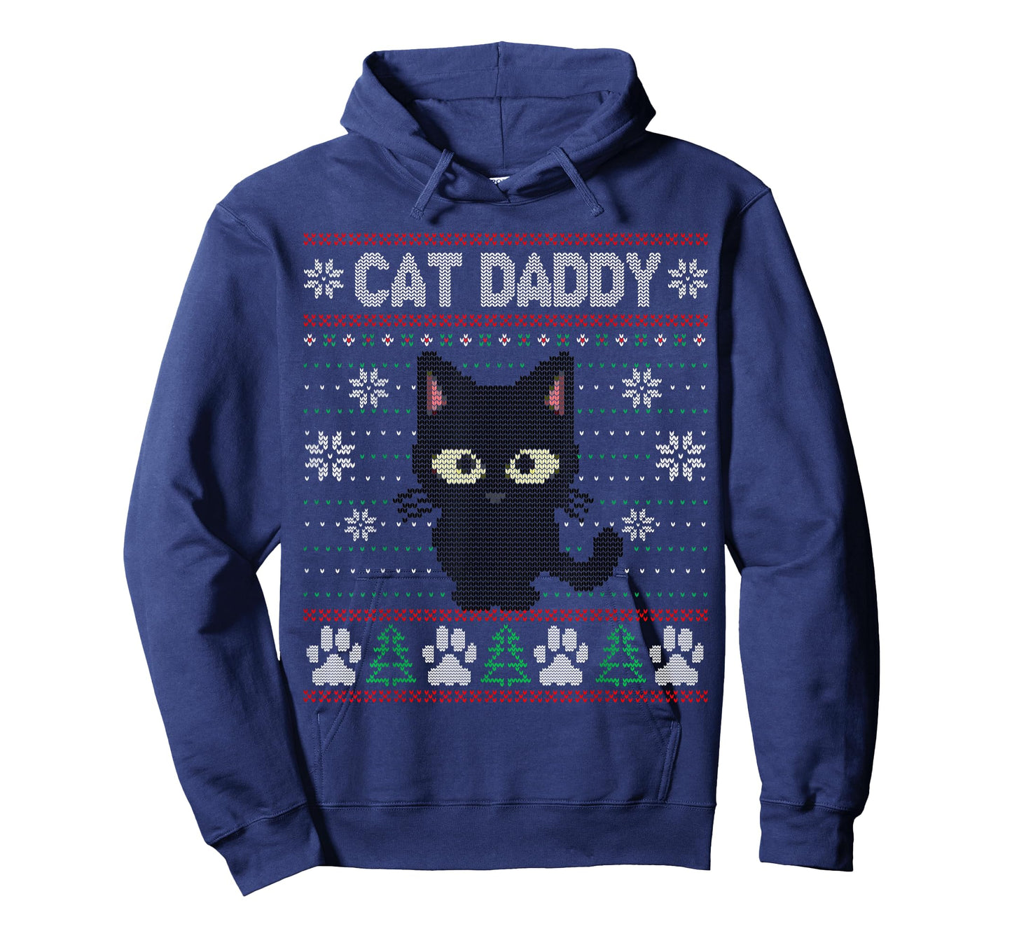 Cat Daddy Ugly Christmas Sweater Pajama Kitty Cat Lover Xmas T-Shirt