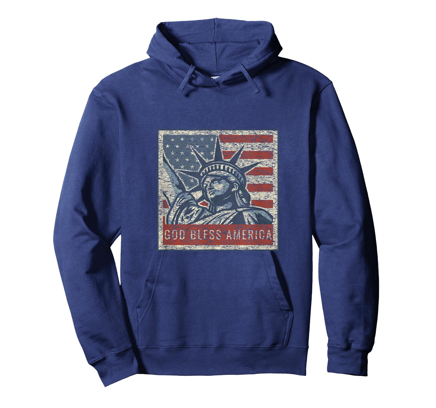 God Bless America Statue Of Liberty USA American Flag T-Shirt for Women Men