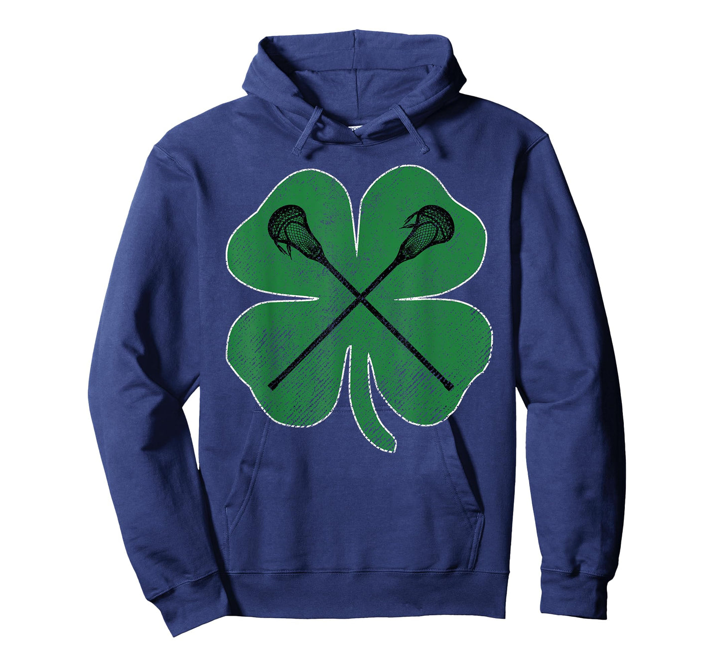 St Patrick's Day Green Shamrock Lacrosse Irish Men Boys T-Shirt