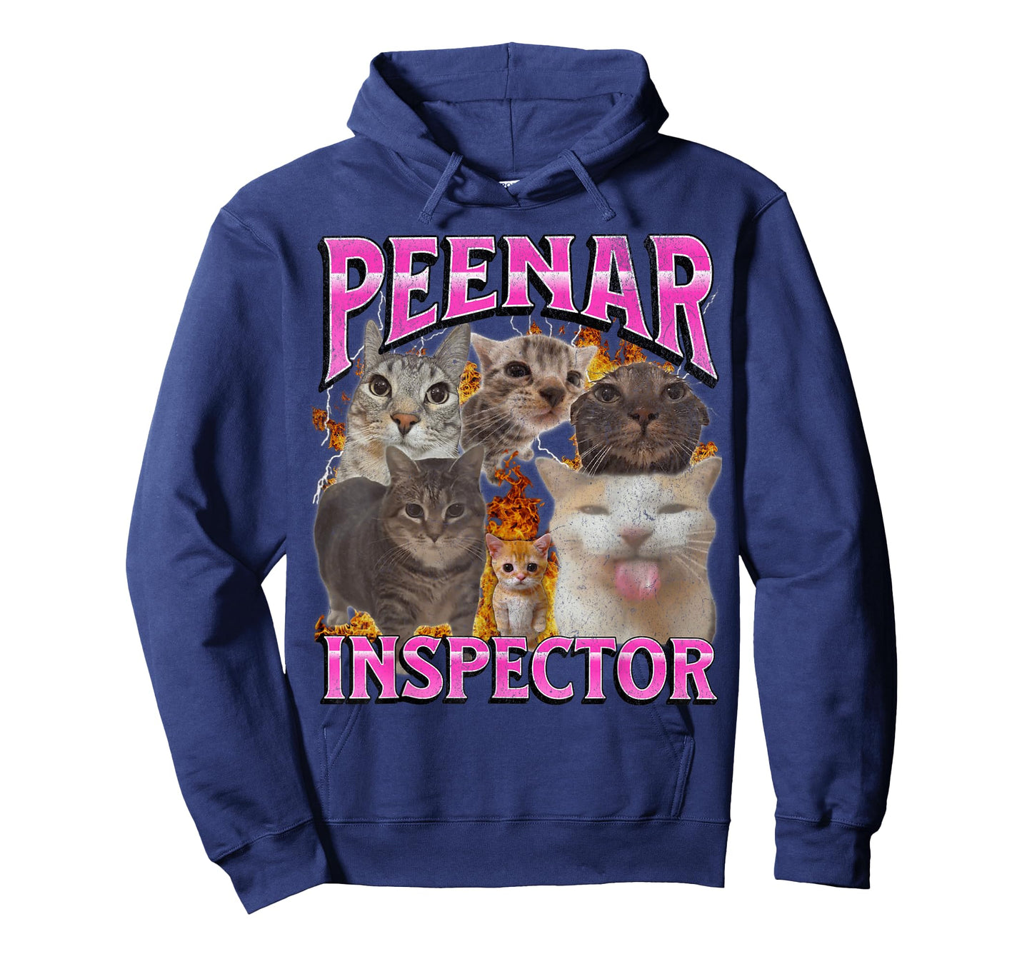 Peenar Inspector Funny Offensive Cat Meme Bootleg Graphic Men Women T-Shirt