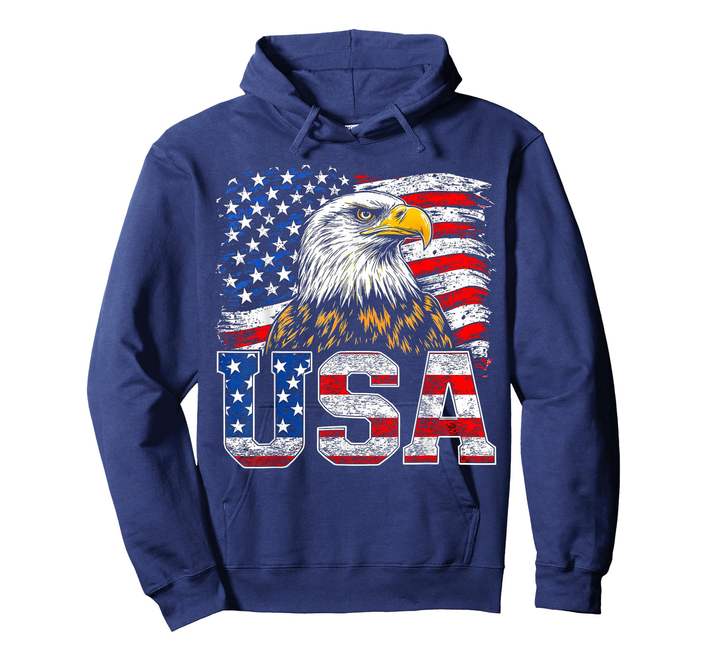 USA American Flag Bald Eagle 4th of July Patriotic Men Women T-Shirt
