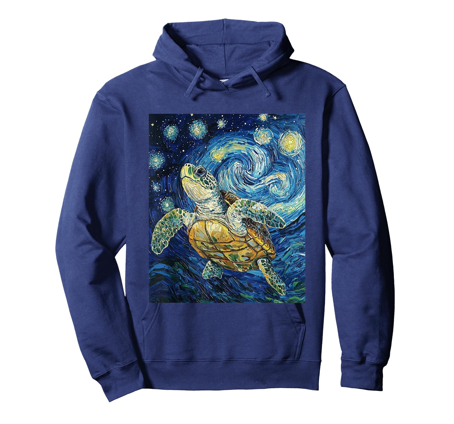 Cute Tortoise Turtle - Van Gogh Style - Starry Night T-Shirt