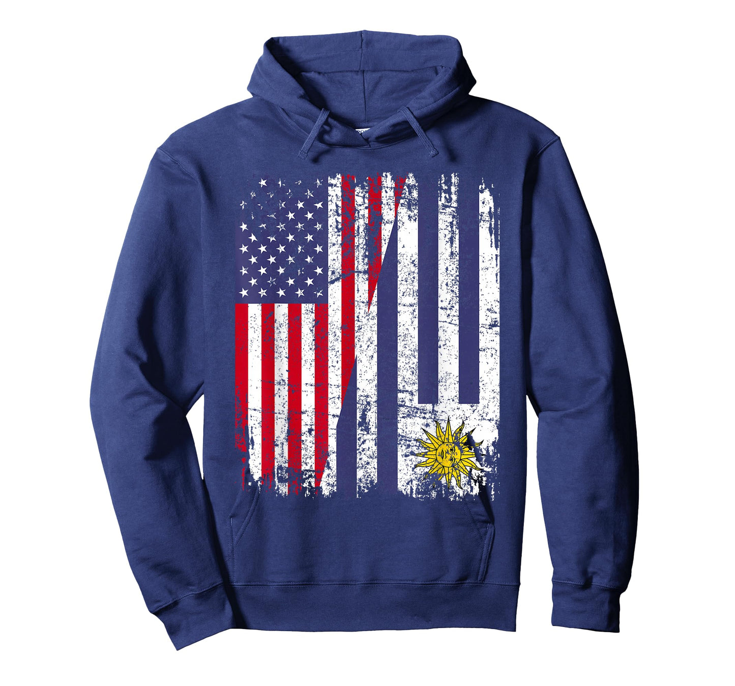Uruguayan Roots | Half American Flag | Uruguay T-Shirt