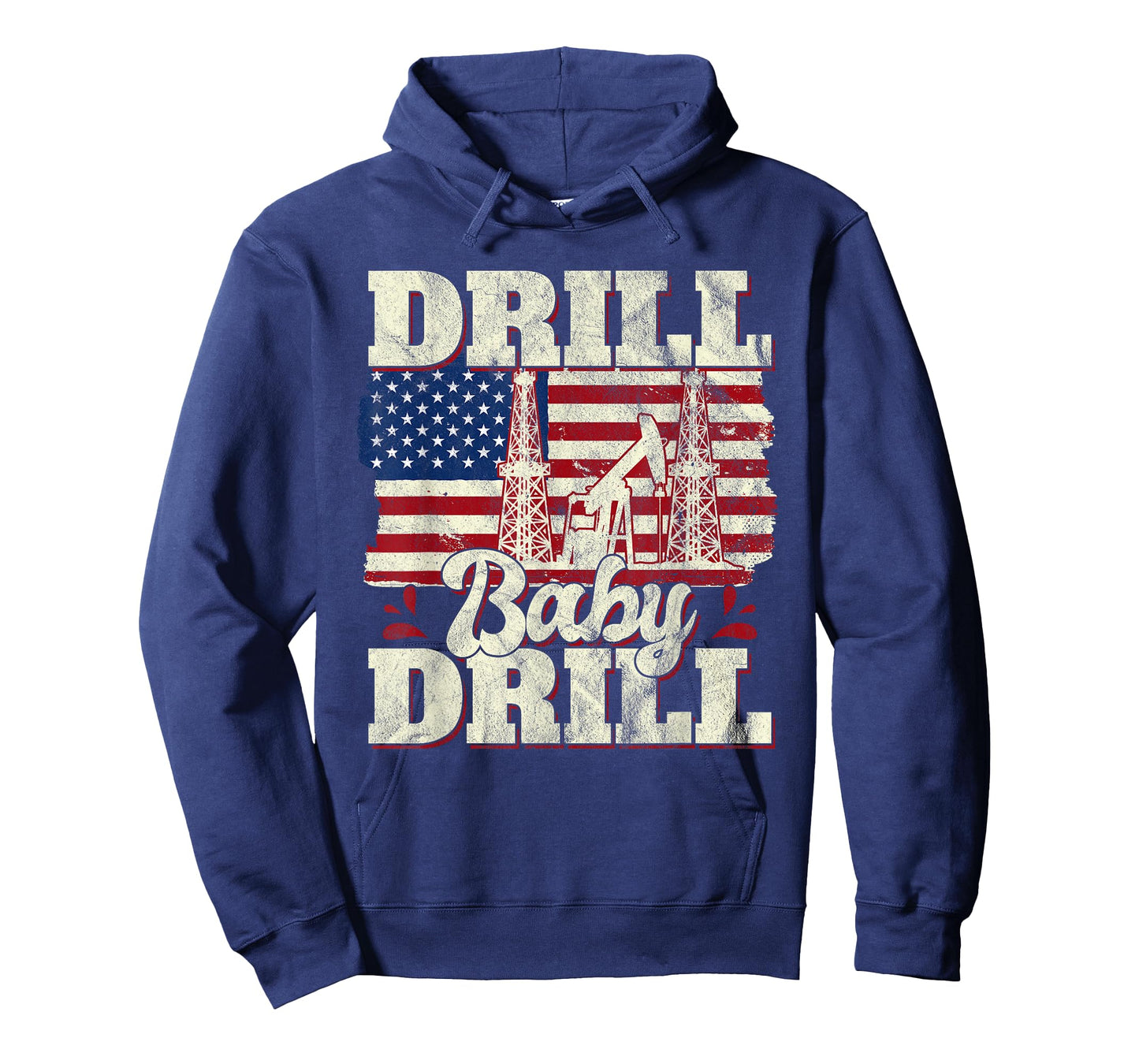Drill Baby Drill American Flag Oilrig Oilfield Trash T-Shirt