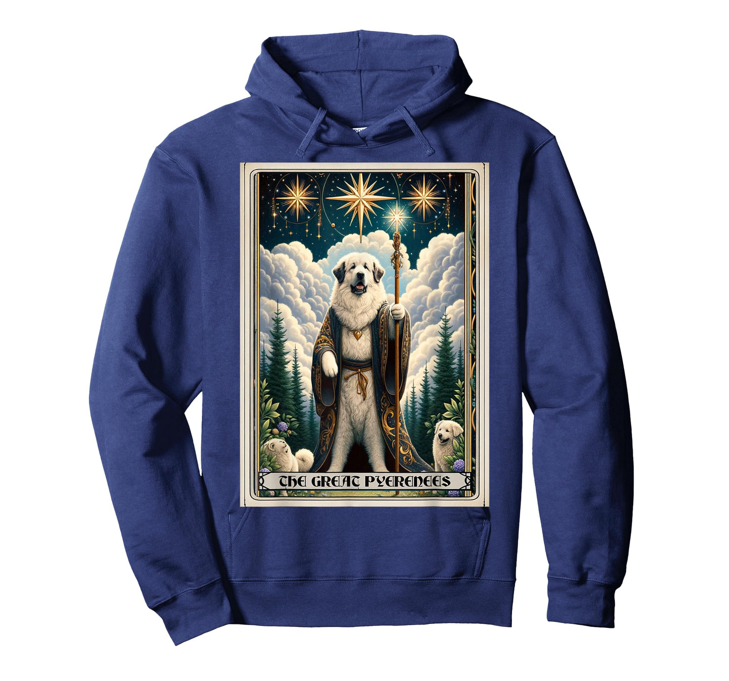A Great Pyrenees Tarot Card Dog T-Shirt