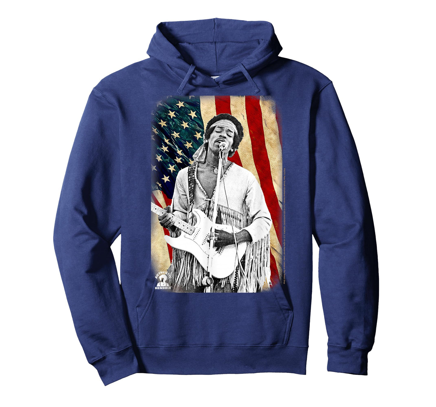 Jimi Hendrix Star Spangled Banner American Flag Vintage Band T-Shirt