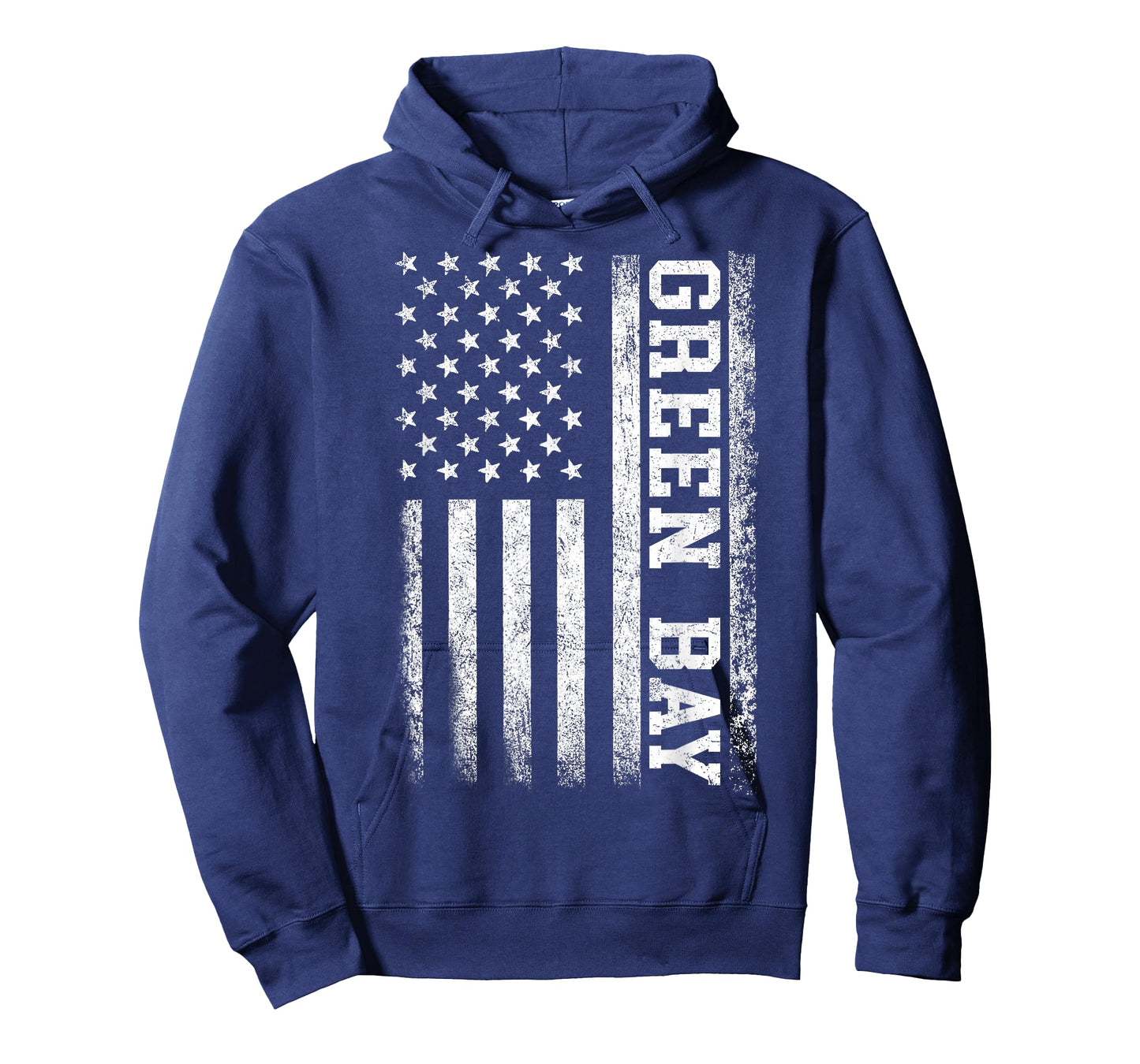 Green Bay US Flag Men Women Vintage T-Shirt