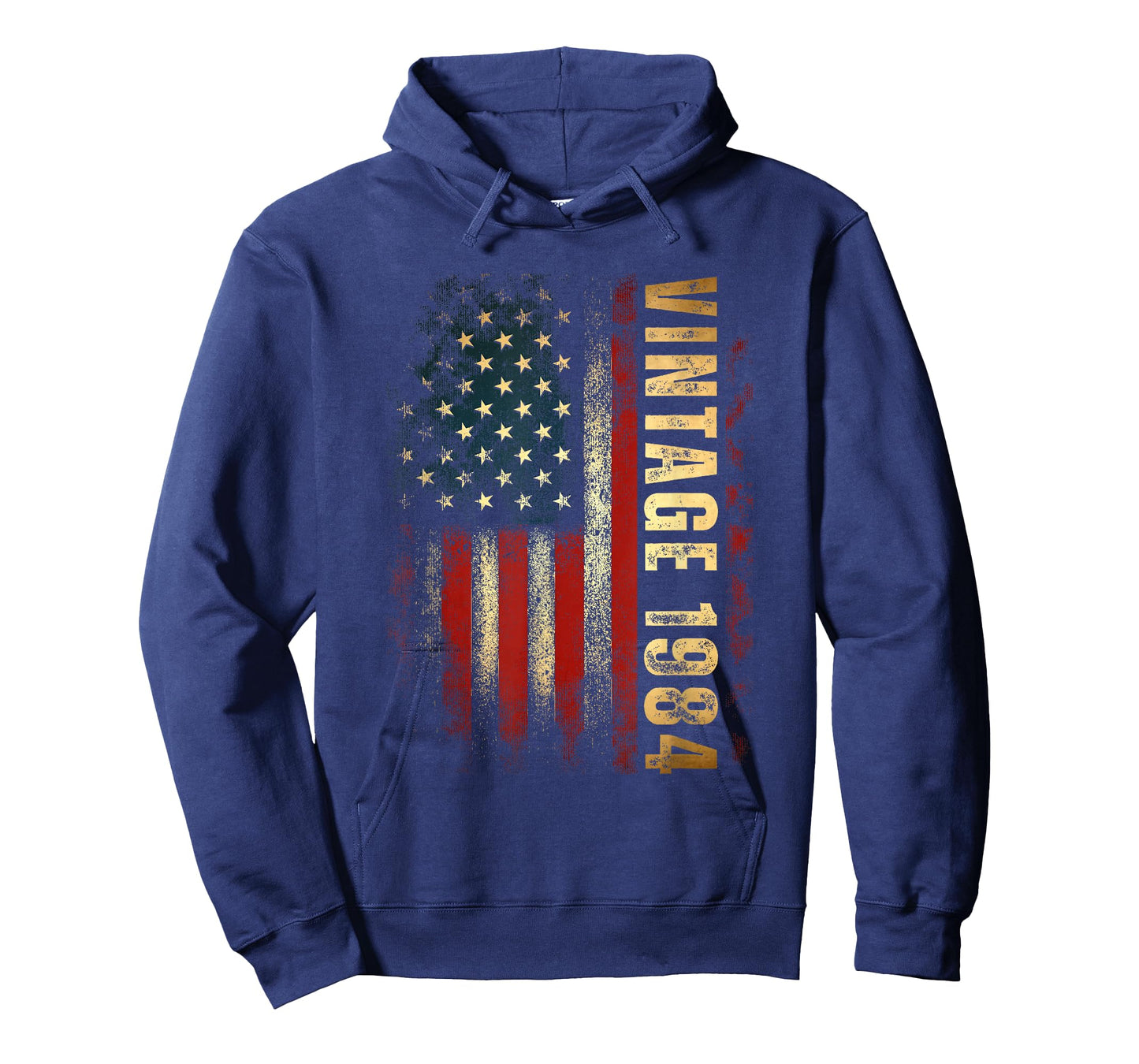 Vintage 1984 American Flag 41st Birthday 41 Years Old Men T-Shirt