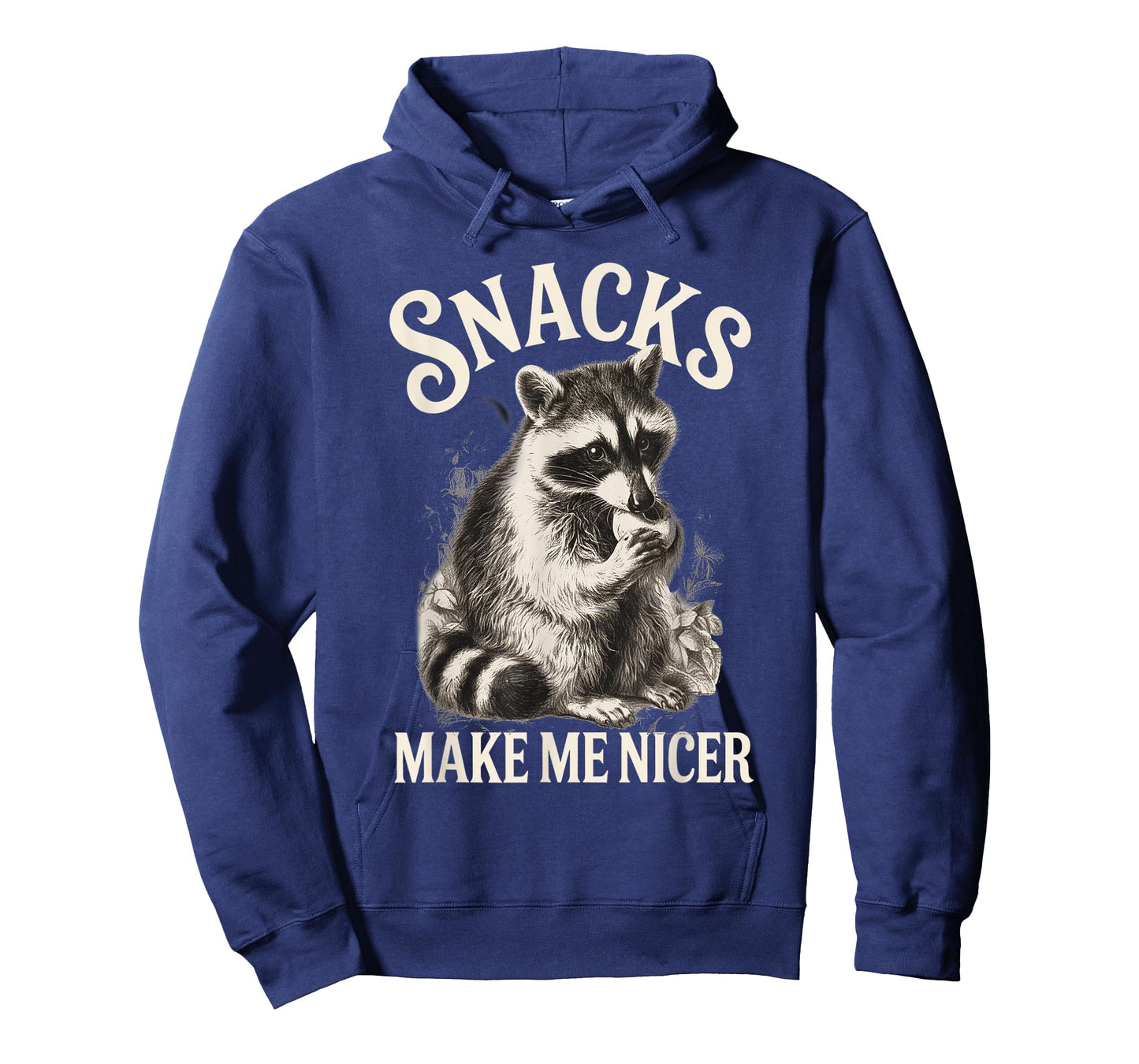 Funny Raccoon Meme Snacks Make Me Nicer Animal Lovers T-Shirt