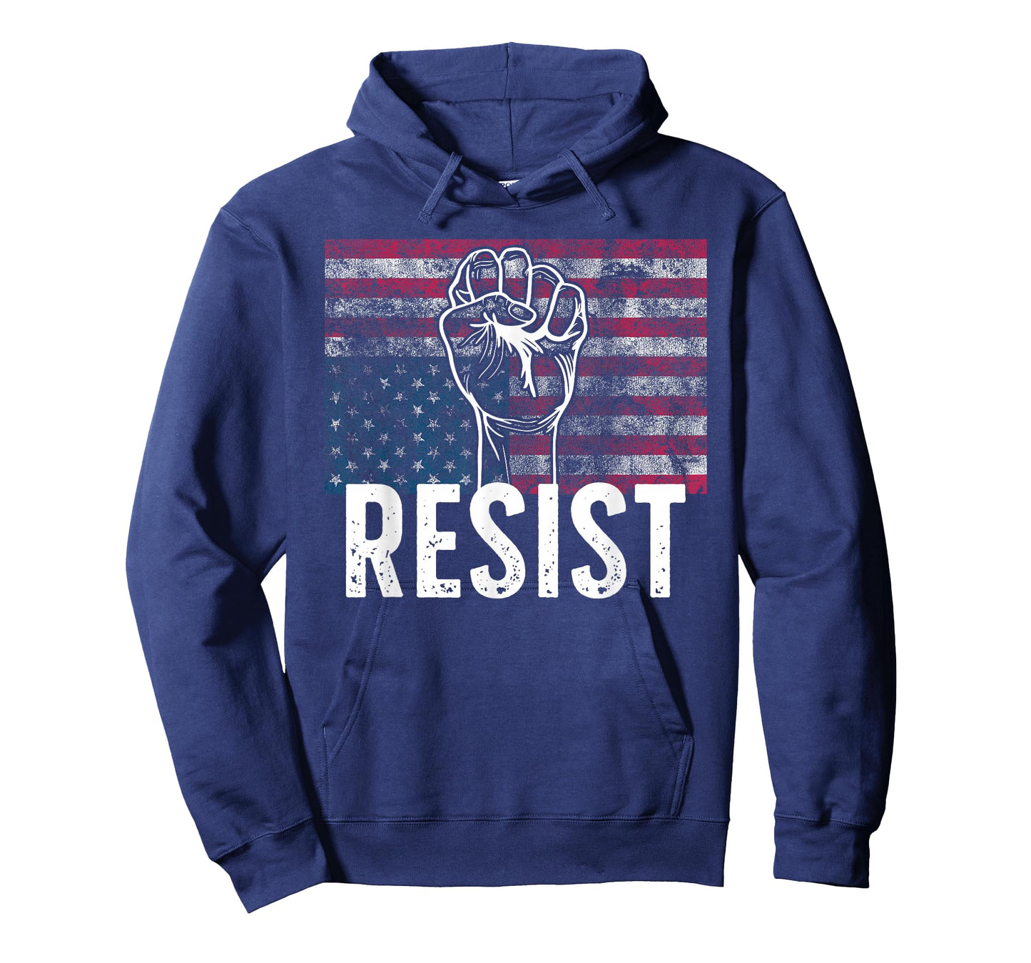 Resist Distressed Upside Down American Flag USA T-Shirt T-Shirt