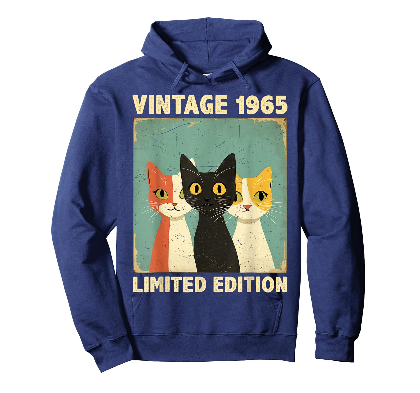Funny 60 Years Old Gift Vintage 1965 Cat Lover 60th Birthday Men Women Kids T-Shirt