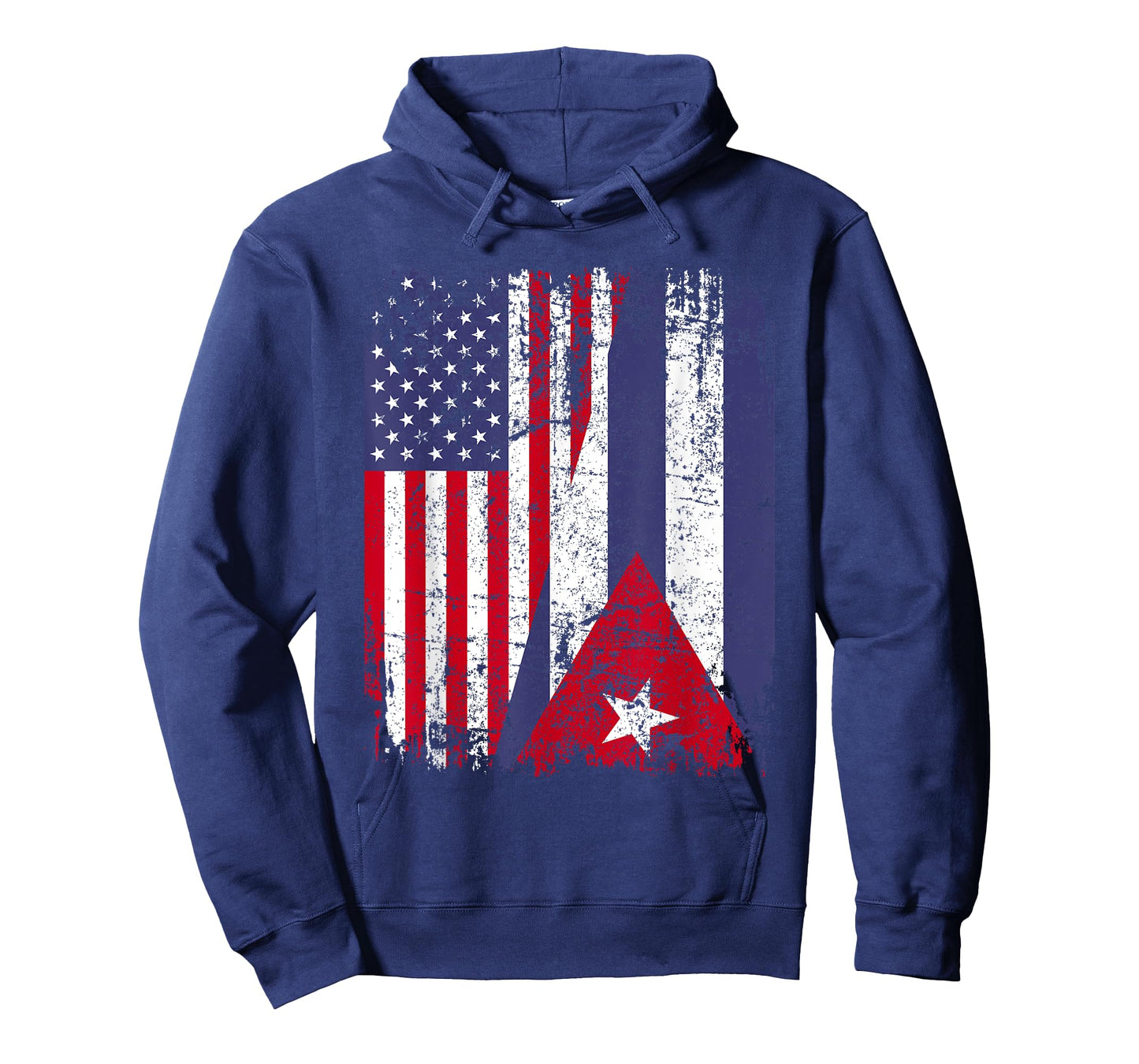 CUBAN ROOTS | Half American Flag | CUBA FLAG T-Shirt